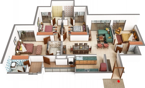 M3M Crown 4 M3M-Crown-Floor-Plan-2248 sqft