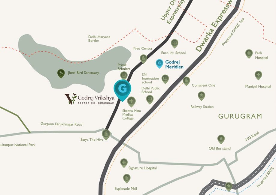 Godrej Vrikshya Location map