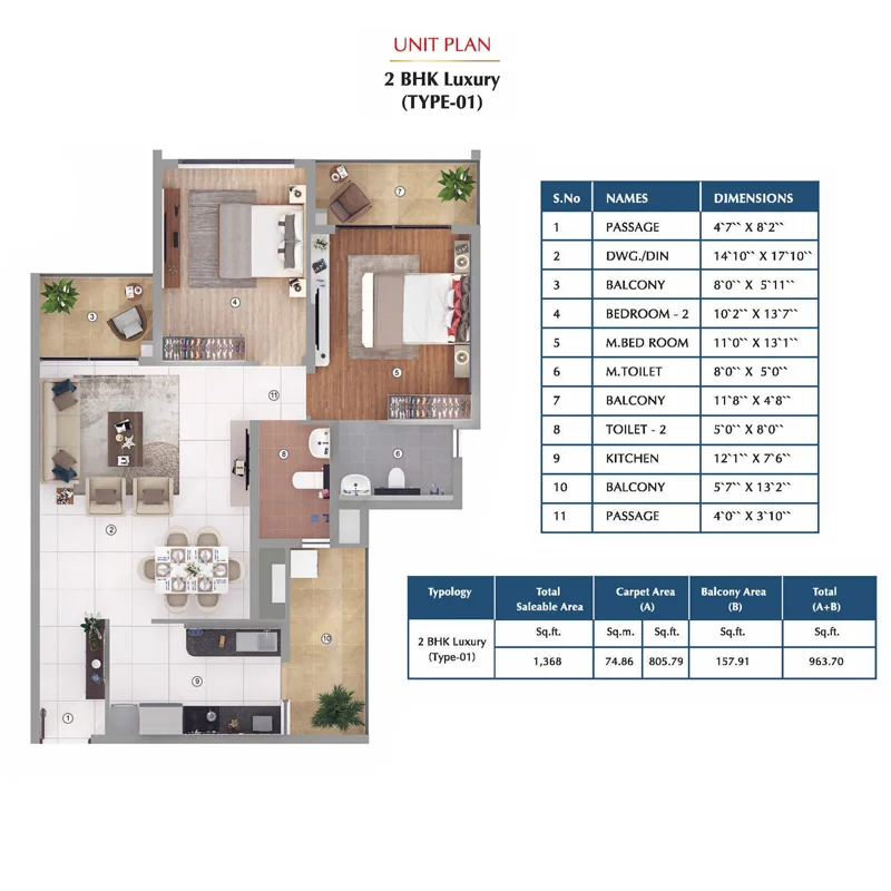 Shapoor ji Paloon Ji Joy Ville 5 Shapoorji-Pallonji-Joyville-Gurgaon-3-BHK-Luxury-Floor-Plan