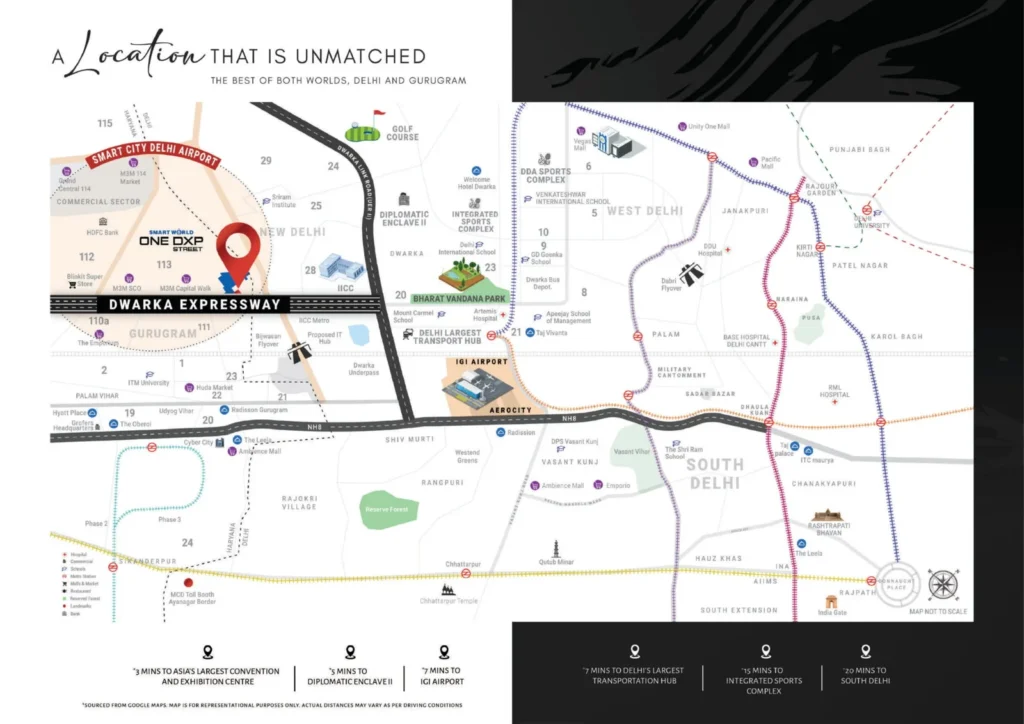 Smart World One DXP Street Location Map